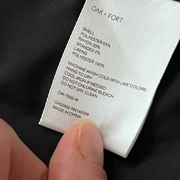 Oak + Fort Black Blazer - Picture 7 of 9